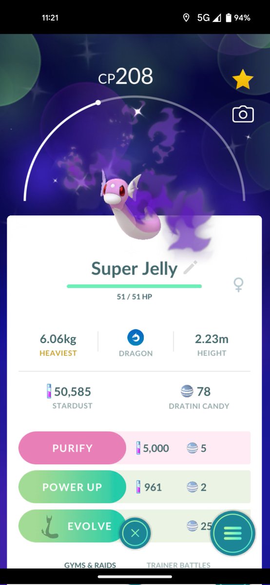 LuncheonLord's tweet image. Today was a fantastic day and I haven't even begun my walk yet. Thanks #Cliff of #TeamRocketGo #Shiny #Dratini #Shadow #Pokemon #ShinyPokemon #TeamRocket #ShinyShadowPokemon #DreamsComeTrue #PokemonGo #PoGo