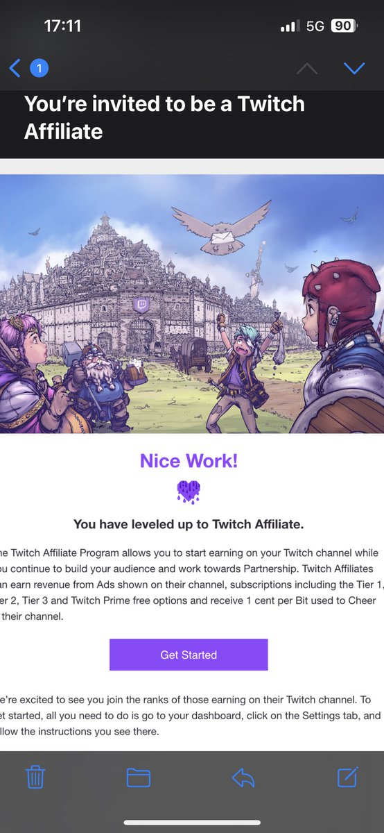 So fm is dropping today, just done a ten mile pb and now this email just landed in my inbox. Good day! <a href="/Twitch/">Twitch</a> twitch.tv/ollyarto