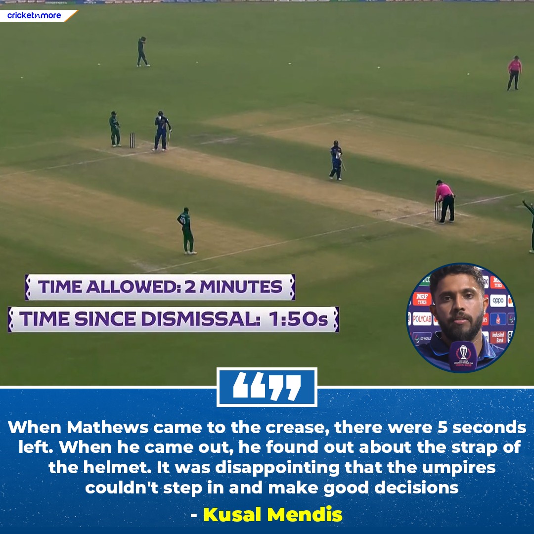 RAJEEVY88582492's tweet photo. @GabbbarSingh Sri Lanka Captain Kusal Mendis is Disappointed With the Umpires! 🗣️ 

#Cricket #WorldCup2023 #ShakibAlHasan #AngeloMathews https://t.co/2WcG7Lt7HZ