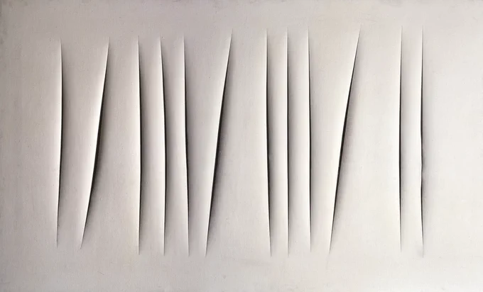 *Waiting* (1964), Lucio Fontana