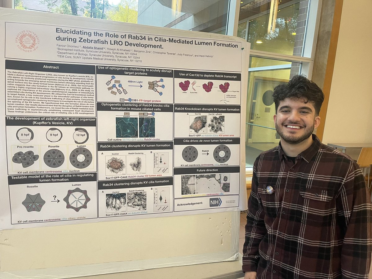Congrats to Hehnly Lab Undergraduate researcher, Abdalla Wael Shamil, on his poster award at #DBNY2023 this year <a href="/Cornell/">Cornell University</a> ! Congrats Abdalla!