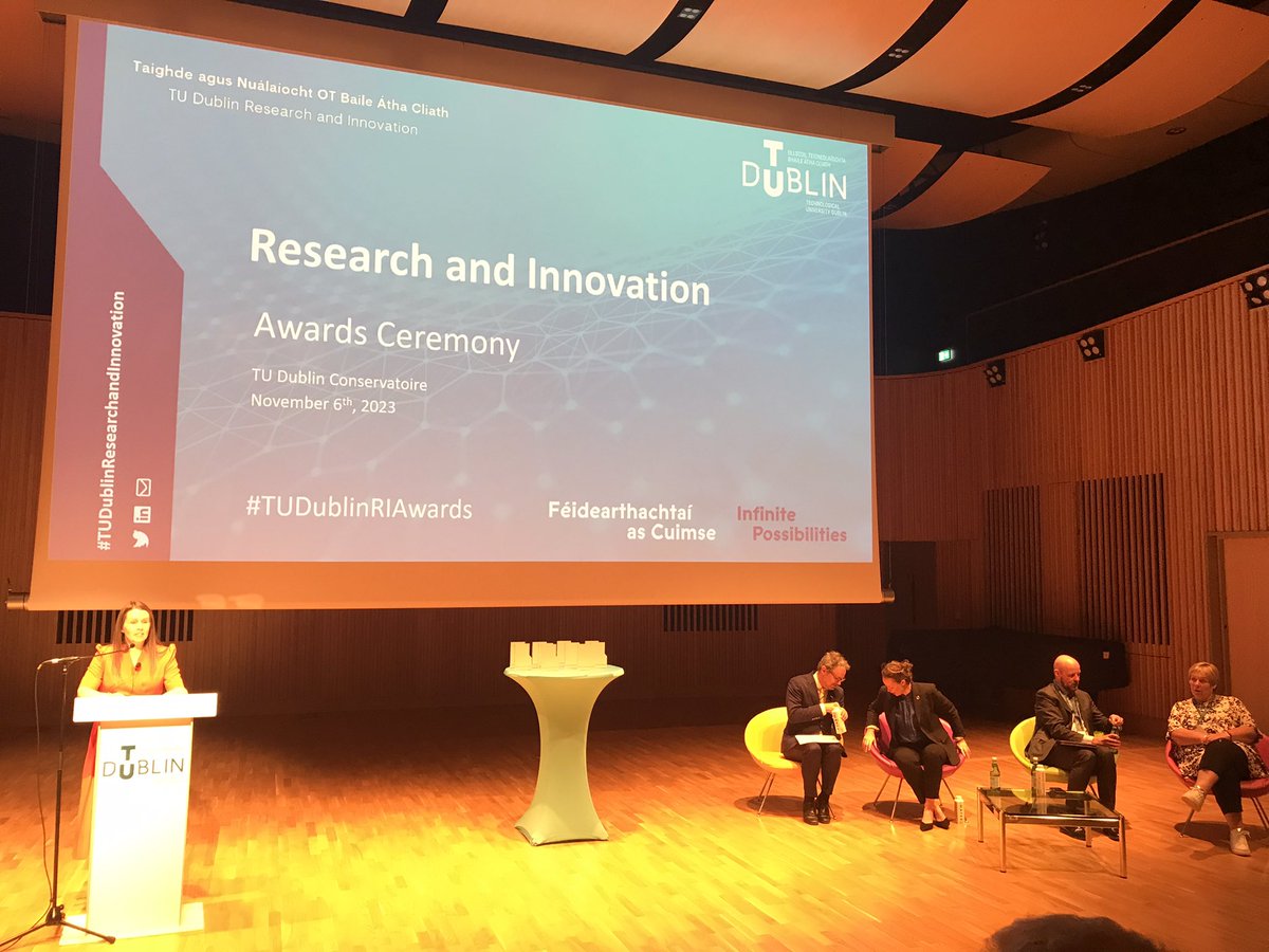 shannonchance7's tweet photo. #tudublinriawards Brendan Jennings kicking off the first ever research and innovation awards at TU Dublin @WeAreTUDublin https://t.co/xcbxuLIgwJ