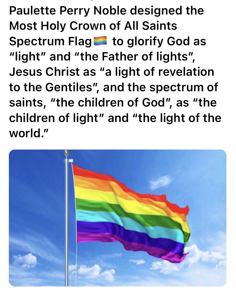 AllSaintsFlags's tweet photo. “And this is the declaration which we have heard from him and declare unto you: That God is light 🏳️‍🌈 and in him there is no darkness.” 1 John 1:5.

#Alierepeatedadinfinitumremainsalie.
#ThePrideFlagBigLie.
#TheRainbowFlagBigLie.
#TheLGBTQIAHypocrisy.

⭐️🖤⭐️💜💙🩵💚💛🧡❤️⭐️🤍⭐️ https://t.co/8oRfRtpON8