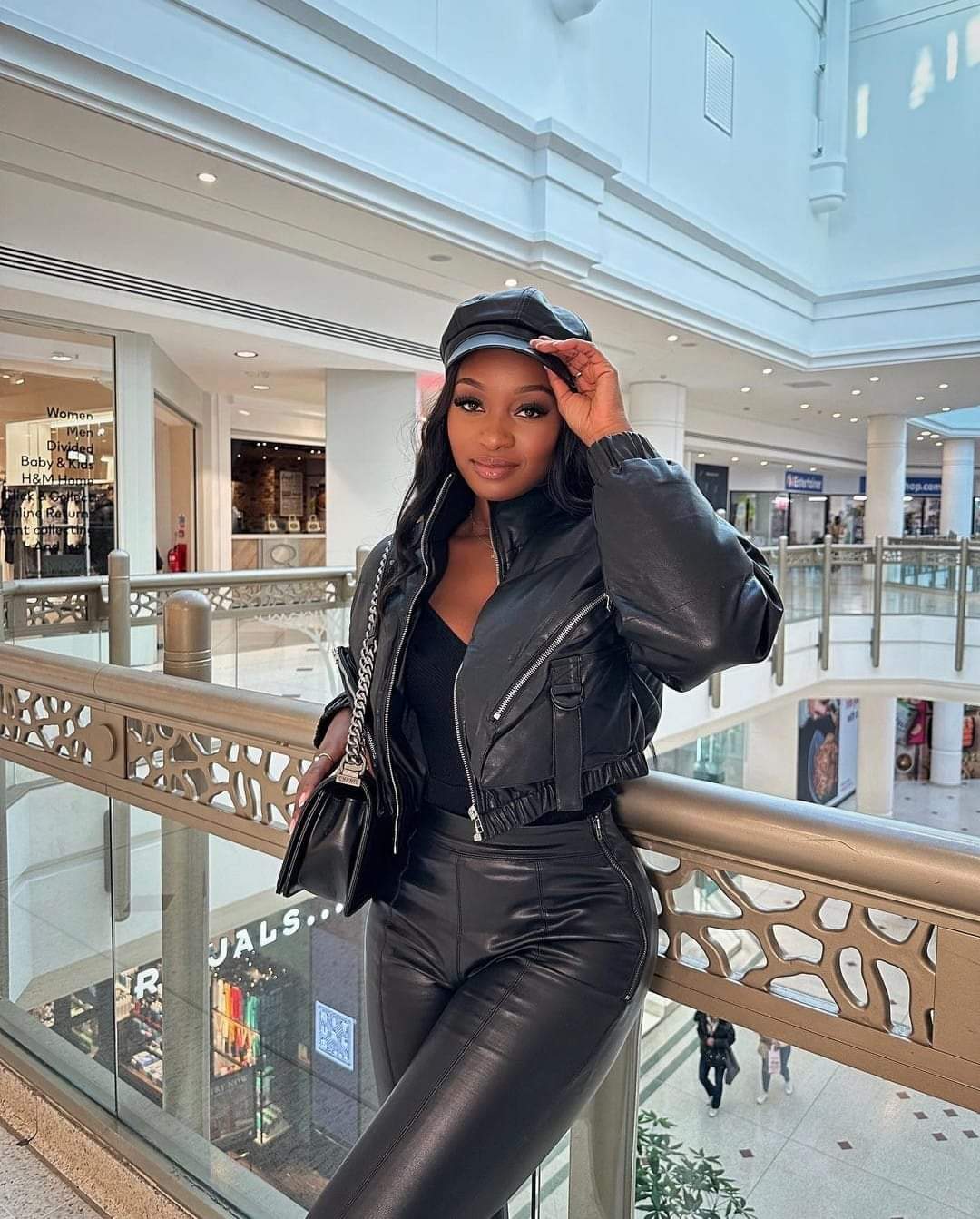 H and m kids leather jacket top