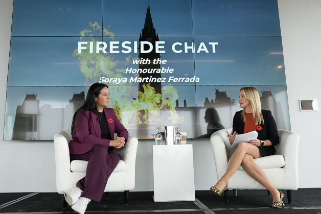 SGrynol's tweet photo. What an energizing kickoff to @hotelasssoc’s Hill Day! A great session with Minister @SorayaMartinezF as she shared what will shape her approach to #Tourism and collaboration with our sector. #cdnpoli #hotels #HAContheHill #HACAction #ottawa https://t.co/bGZCCZjGDD