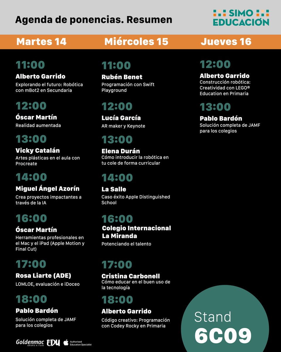 GoldenmacEDU's tweet photo. Nos vemos allí 
@LuciaGOrtego
@flipped_primary
@Rubesan
@oscarmartincen
@rosaliarte
@Vickycatalan_ 
@LaSalleAlcoi 
@JamfSoftware 

🎁 ¿Quieres tu entrada gratis? 📷 Escríbenos a educacion@k-tuin.com o pídenosla por mensaje privado. https://t.co/TUXgyO66GR
