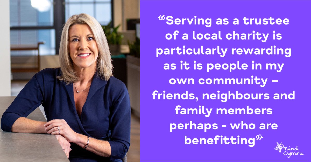 It’s #TrusteesWeek.

To the 95 trustees who support the work of local Minds in Wales by gifting time to set strategy and ensure delivery, thank you 💙

Special thanks to Helen Davies-Parsons, Vice Chair <a href="/Llanelli_Mind/">Llanelli Mind</a> for sharing what being a trustee means: