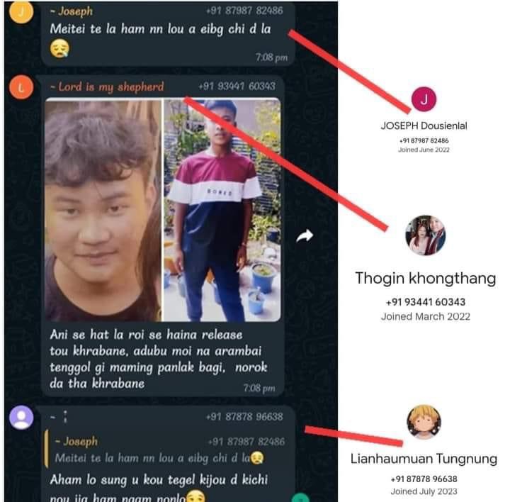 Sanaleipak_RT's tweet photo. We would like to bring your kind attention @manipur_police @NBirenSingh @manipur_cmo into these mobile numbers and profile. It is being identified and circulated in the social media and believed to be responsible persons.

Your timely intervention is paramount!

#KukiZoAtrocities https://t.co/T7n5wF1v4L