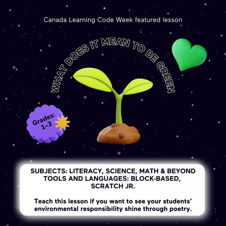 learningcode's tweet photo. Teach one (or more) of these climate-related lesson plans 🌱🌎☁️ during Canada Learning Code Week, Dec. 4–10, 2023. Get your free #CLCWeek lesson plans now: https://t.co/HpINQQ36e8 #CanEd #CdnEd #CdnPSE #BCed #ABed #Adlc #SKed #SaskEd #SkTeachers  #ONTed #EduQC #NFLDed https://t.co/OgXFprOEVg