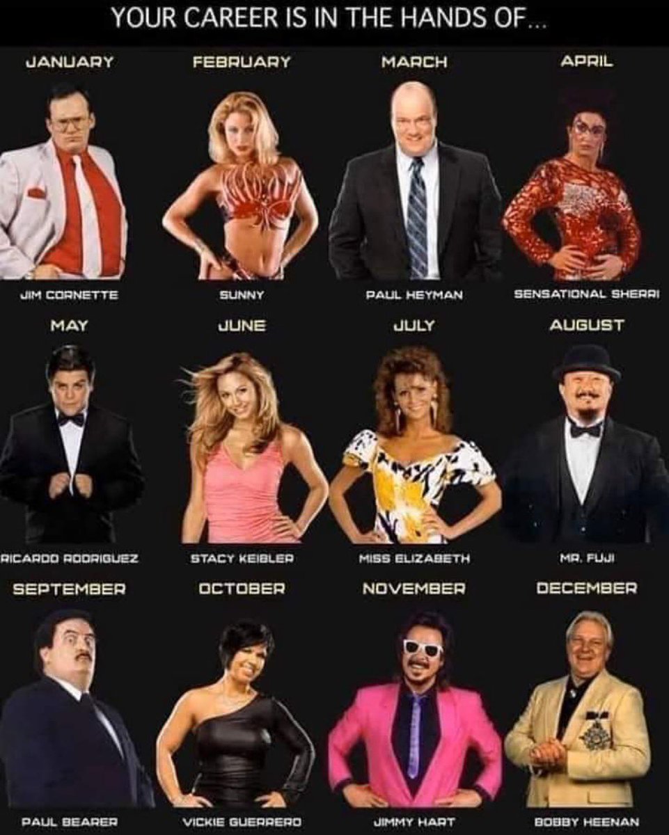 TheGlamazonPDM's tweet photo. Ha! I have Jim Cornette swinging that racket in my corner. Based on your birth month, who’s your pro wrestling manager? https://t.co/bPAHl5ojX0