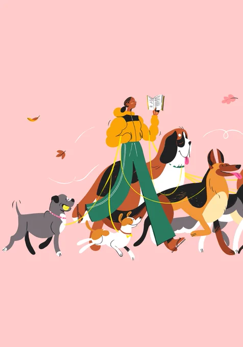 I cannot escape this colour palette + autumn + dogs  