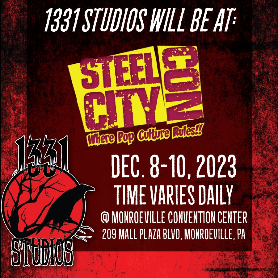 1331studios's tweet photo. Stop by and pick up some Christmas gifts at Steel City Con this December! https://t.co/8GoI33QPEX
