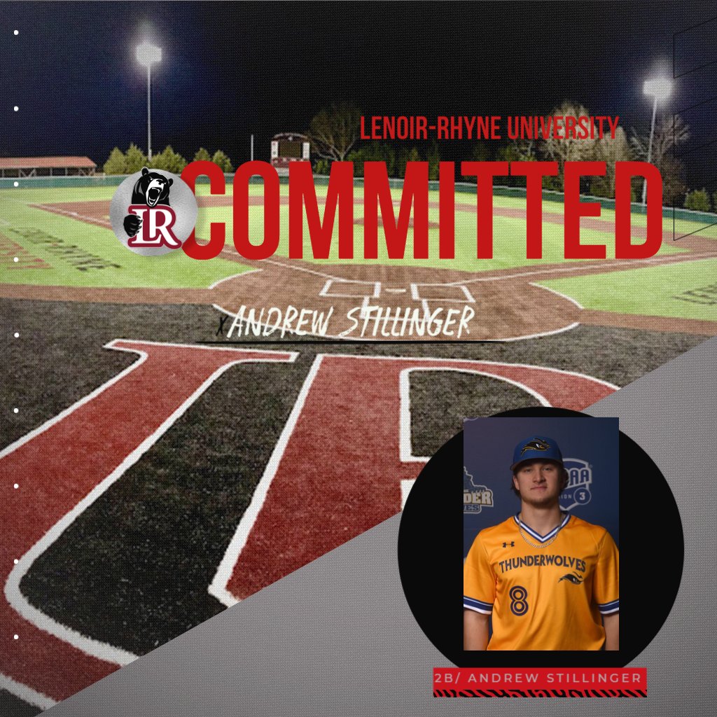 Congratulations to Andrew Stillinger on his commitment to NCAA DIV 2 Lenoir-Rhyne University!
<a href="/andrewstilly13/">Andrew Stillinger</a> @PBRNewYork <a href="/The_Noah_Sharp/">Noah Sharp</a> <a href="/Baseball_LR/">LR BEARS BASEBALL</a>