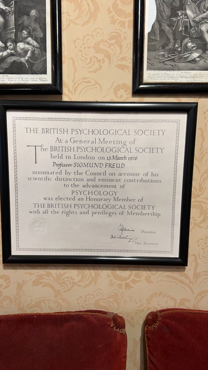 I have taught about Freud’s contribution to psychology for years. Today, I visited his home and saw where he saw patients. Sitting in his waiting room was very special!