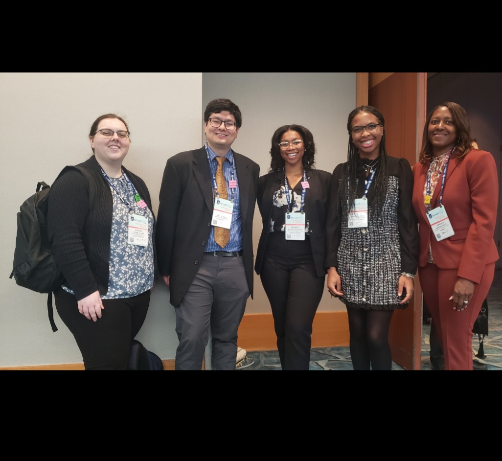UNTHealth_Pharm's tweet photo. Many accolades to celebrate from the #AMCPNexus 2023 annual conference in Orlando last month. Congratulations to our students on their poster presentations and scholarships! Dr. Annesha White also presented as part of the general session as AMCP Foundation President. #HSCproud 👏 https://t.co/AFtejp1WGP