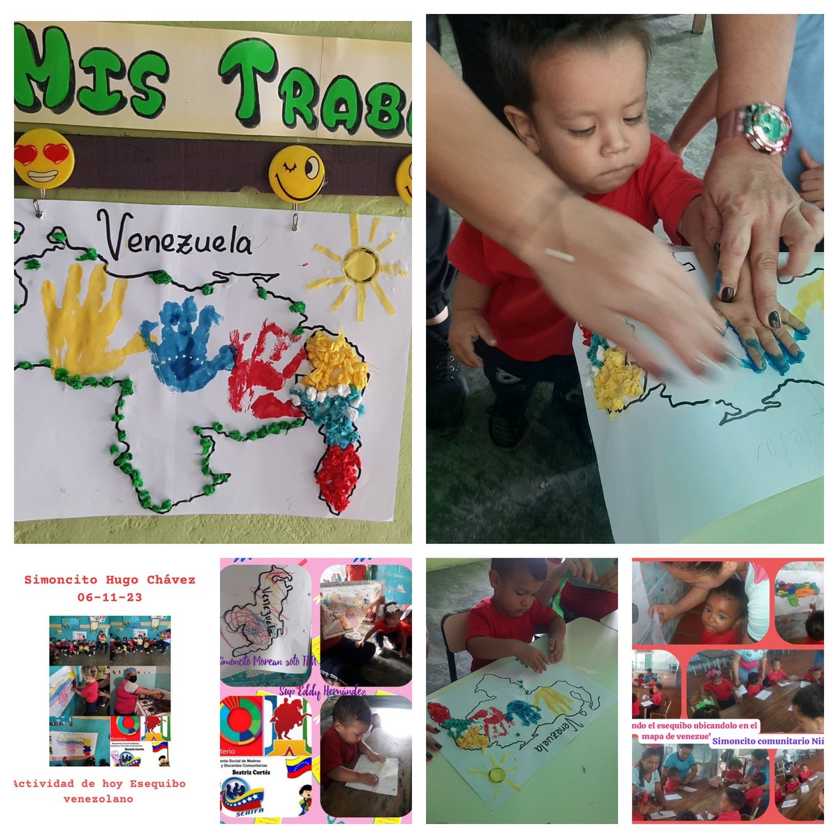 SenifaFla's tweet photo. Simoncitos de SENIFA Municipio Francisco Linares Alcántara con nuestros niños y niñas trabajando sobre el  Esequibo es de Venezuela#NoAlCierreDeSenifa @NicolasMaduro @_LaAvanzadora @gtorodelara @Soykarinacarpio @PiedadQuintana1 @JohendersonMrt https://t.co/9ZzBfzLNks