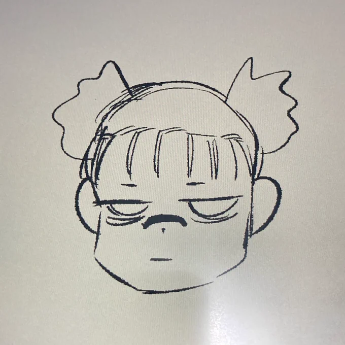 何も見ずに描いたお兄ちゃん。メイちゃんかな?(本には出てきません) 