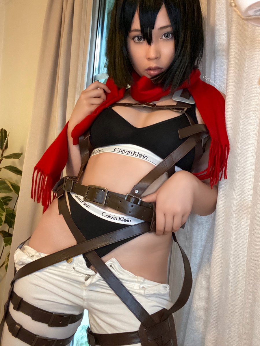 Mikasa says the harness stays on