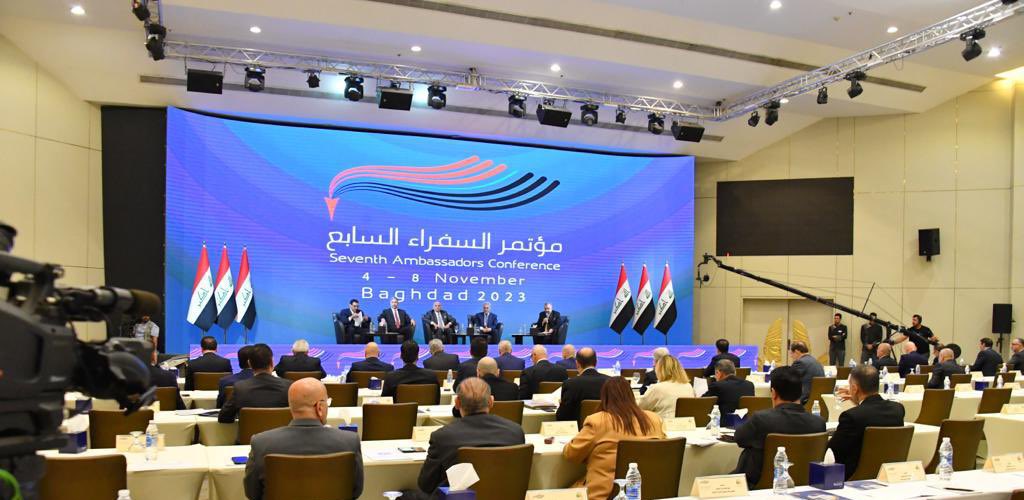 تداولنا خلال جلسة المنظمات والعلاقات المتعددة، ضمن جلسات #مؤتمر_السفراء_السابع، التعاون الدولي وحماية مصالحنا وتعزيز حضور المنظمات الدولية في #العراق، وأكدنا على التزام #العراق بمبادئ #الأمم_المتحدة ودورنا كجسر للتواصل والتفاهم بين مختلف الحضارات والثقافات والشعوب.