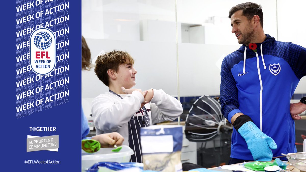 EFL_Community's tweet photo. This is just the beginning!

#EFLWeekofAction Day 1 done ✅

Here’s just a few highlights of the fantastic community work that has been going on within our @EFL network with some familiar faces popping along. https://t.co/UEb8Z35WBv