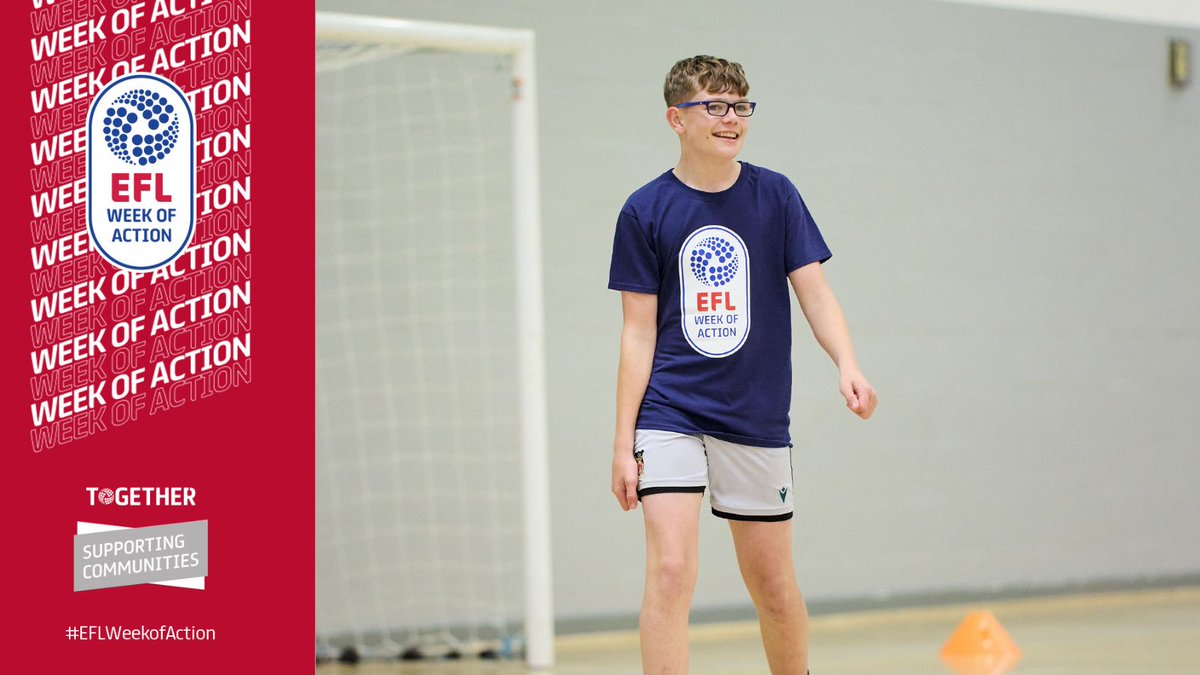 EFL_Community's tweet photo. This is just the beginning!

#EFLWeekofAction Day 1 done ✅

Here’s just a few highlights of the fantastic community work that has been going on within our @EFL network with some familiar faces popping along. https://t.co/UEb8Z35WBv