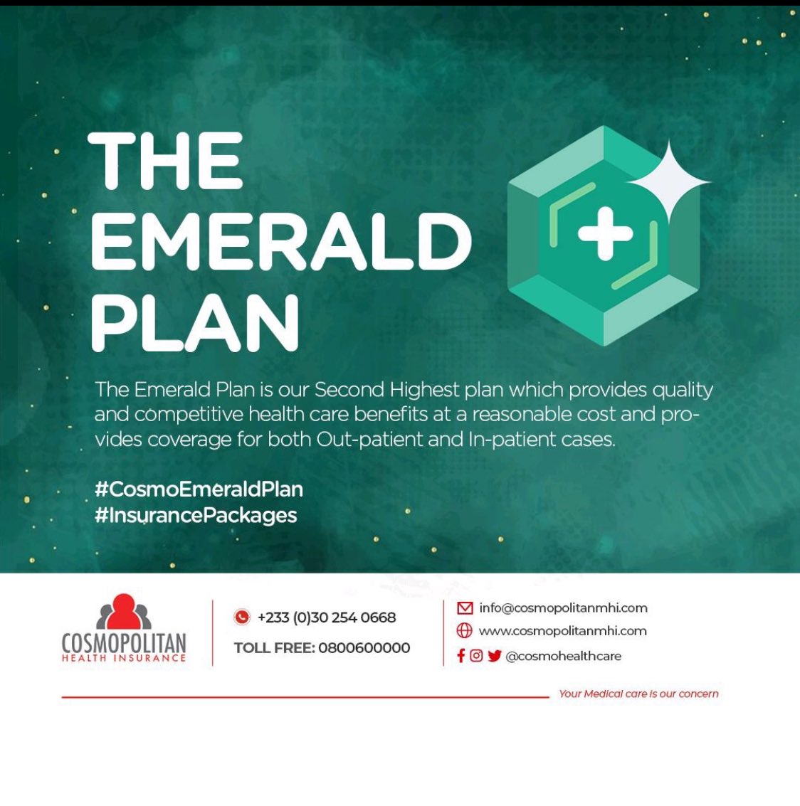 mcphylz1's tweet image. Know your @cosmohealthcare plan and the benefits it comes with 
#CosmoEmeraldPlan 
#InsurancePackage 
Tumi Breaking Bad Ashanti