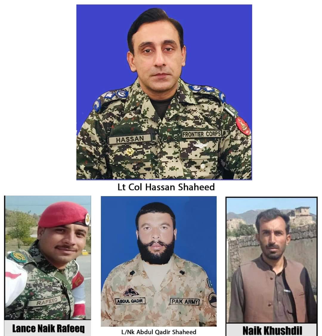 In a fire exchange b/w Ts and own fources took place near Darenagri. 
our brave soldiers embraced shahadat. 
may their souls rest in peace. ameen
<a href="/OfficialDGISPR/">DG ISPR</a>