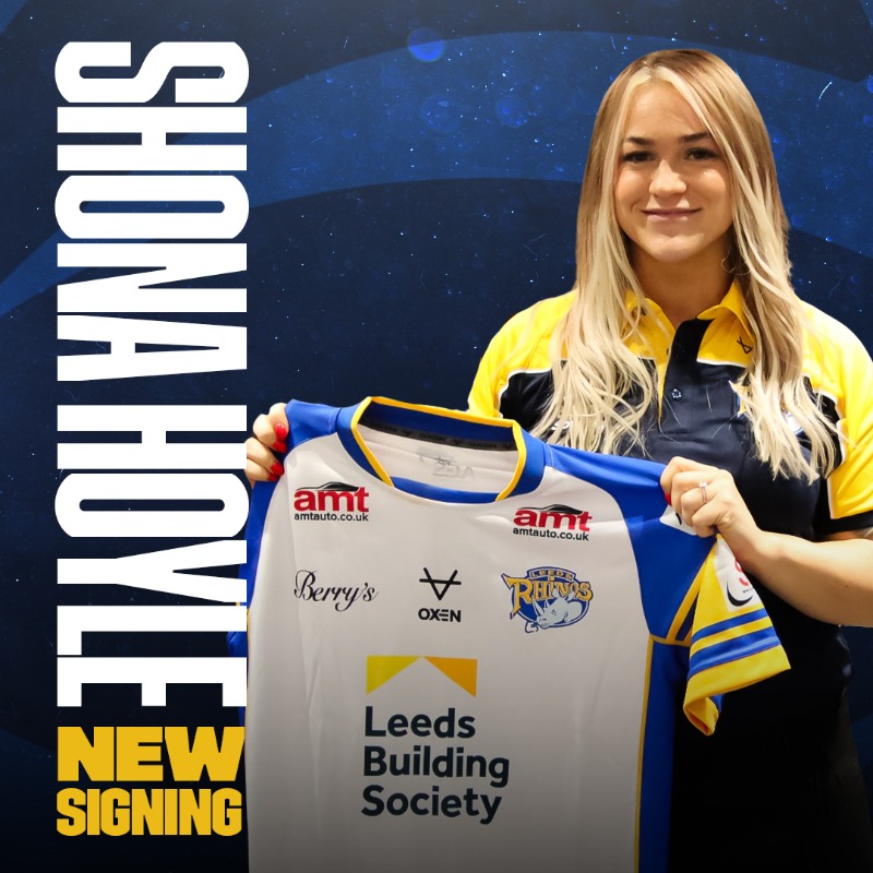 leedsrhinos's tweet photo. ✍️ 𝐍𝐞𝐰 𝐬𝐢𝐠𝐧𝐢𝐧𝐠 𝐟𝐨𝐫 𝟐𝟎𝟐𝟒

Leeds Rhinos Women have signed @England_RL international @shonahoyle for next season!

#LeedsRhinosWRL | #TeamRhinos