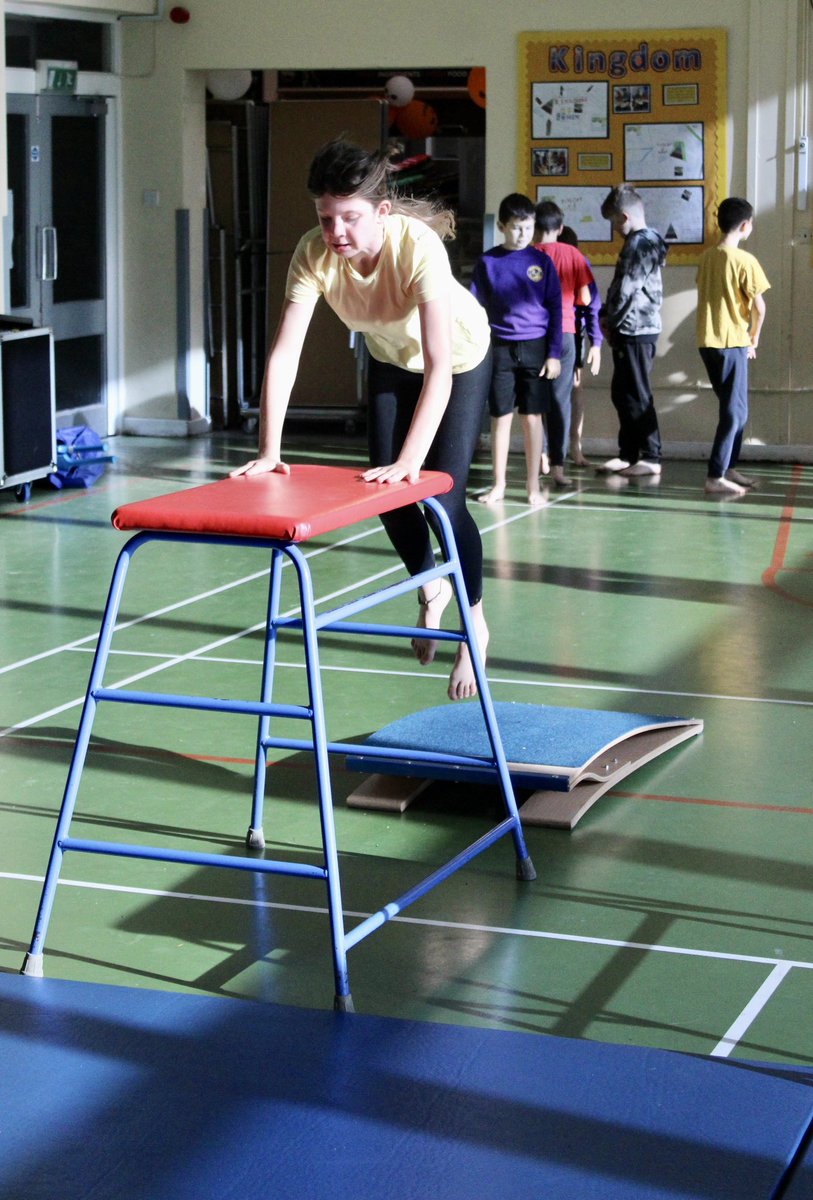 HeadcornPrimary's tweet photo. 🌟 Our Year 6 gymnasts are soaring to new heights! The precision and control they've developed in their knees to tabletop, feet to tabletop, and dismount moves are nothing short of impressive. Keep reaching for the stars, kids! 🤸‍♀️💫 #GymnasticsMastery #PEHub https://t.co/LnzHehDCSO
