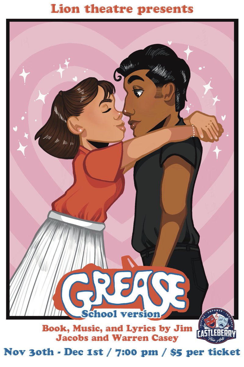 <a href="/CastleberryHigh/">Castleberry High School</a> Musical Theatre will perform Grease the musical on Nov 30th &amp; Dec 1st at 7:00 PM in the CHS Aikman Auditorium. Admission is $5! <a href="/CastleberryISD/">Castleberry ISD</a> <a href="/CastleberryArts/">Castleberry Fine Arts</a>