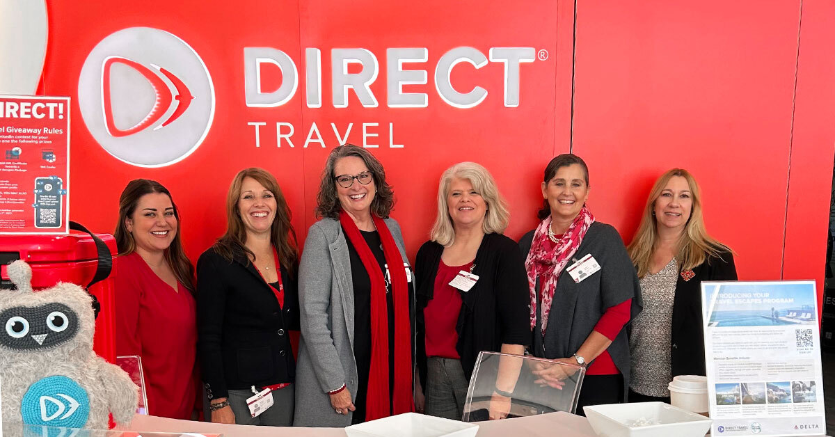 DirectTravelInc's tweet image. What a great and productive day at the Delta Air Lines employee travel expo in Atlanta. We had the opportunity to connect with the @delta team and share more about how Direct Travel can enhance their future trips and support business travel. #GetDirect