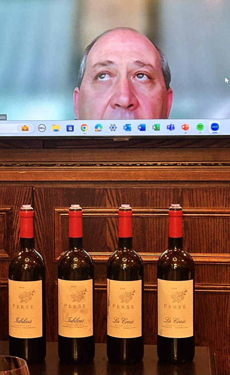 Fantastic tasting live from Argentina with Edgardo del Popolo of Per Se, who knows all there is to know about the Uco Valley, although somewhat less about how his webcam works.