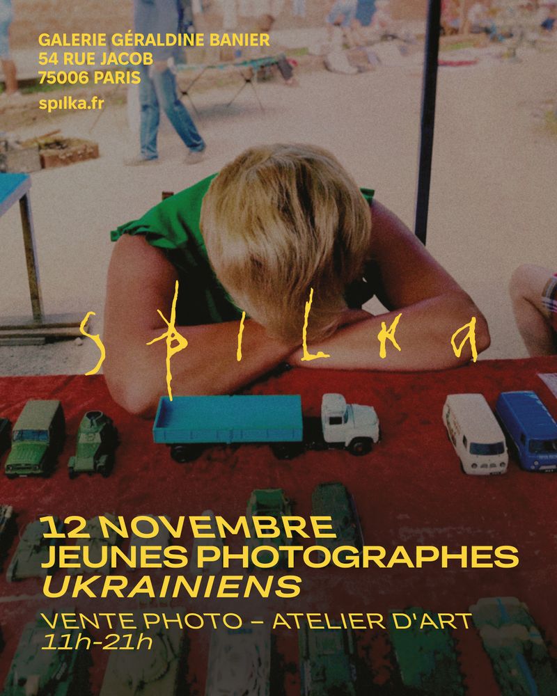 7:48 pm in #Kyiv 

If you are in Paris or have someone there. 
A good friend of mine, Christophe from Paris, shared the information about the upcoming exhibition and charity print sale 'Lens of Innocence.' 

So, November 12, Galerie Géraldine Banier, 54 Rue Jacob, Paris. 

A