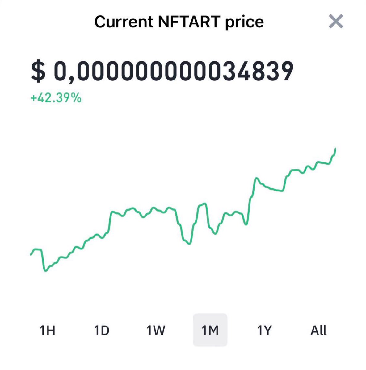 CRYPTO GOD (@nftcryptogod) on Twitter photo $NFTART IS UP 42% FROM LAST MONTH 🔥😳 <a href="/EnterNFT/">enter - NFT ecosystem ✨</a>
#NFT #NFTartist #NFTCollection #NFTCommmunity #btc #BSC #ETH #Crypto #CMC #CryptoCommunity #nftart #enterart #100xgem #NFTGiveaway $NFTART IS UP 42% FROM LAST MONTH 🔥😳 <a href="/EnterNFT/">enter - NFT ecosystem ✨</a>
#NFT #NFTartist #NFTCollection #NFTCommmunity #btc #BSC #ETH #Crypto #CMC #CryptoCommunity #nftart #enterart #100xgem #NFTGiveaway