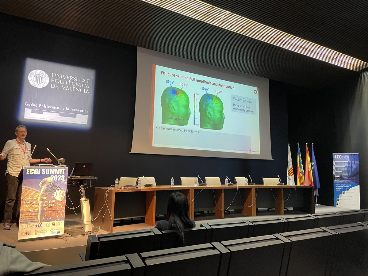 ecgisummit's tweet image. Dr. Thom Oostendorp takes the stage with &quot;Inverse problem modeling in the brain and heart&quot; at #ECGISummit2023.
