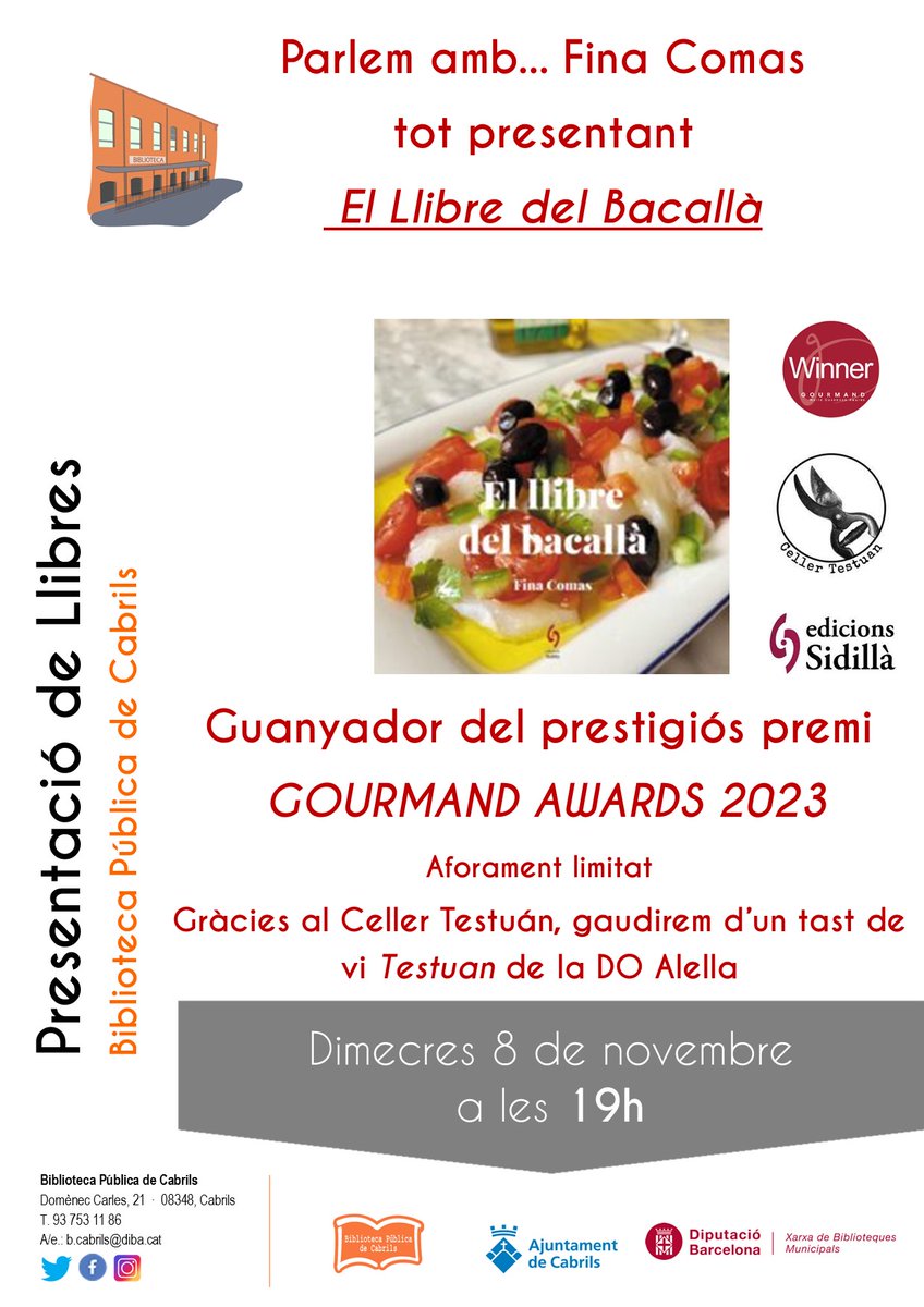 biblioteca cabrils tweet media