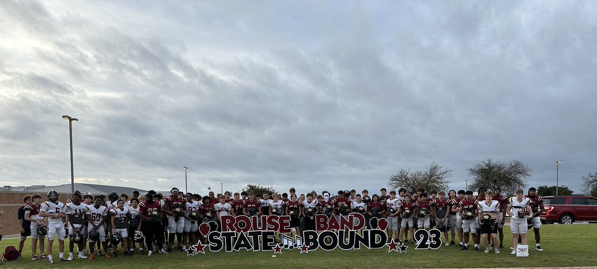 Thank you <a href="/1RoUSeFB/">JoshuaMann#1RoUSe</a> and <a href="/RouseRaidersFB/">Rouse High School Football BC</a> for your showing of support this morning! You don’t know how much it means to our band program. #1roUSe #rousestrong #LISDLeads