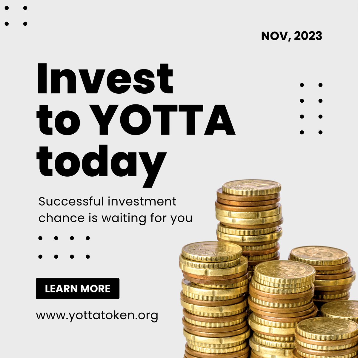 yottatoken's tweet photo. YOTTA is now $1.05
Don't miss the chance that you can buy at $1.05

https://t.co/o0dmVFmr9x
https://t.co/OhuNTFydik https://t.co/tu397noDU1
