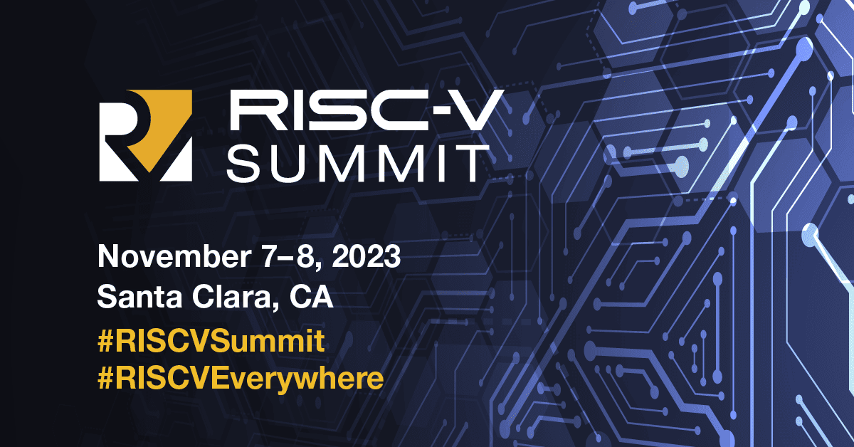 RISC-V SUMMIT is almost here 🚀

Join us tomorrow November 8th in Santa Clara and come pay a visit to our sponsored lounge! Meet our new Technical Steering Committee, learn how we're supporting RISC-V International - and more!

RSVP: hubs.la/Q027WxV40
#riscvsummit #riscv