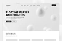Floating Spheres Backgrounds - WeGraphics buff.ly/4608RH0