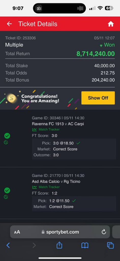 paul_anison's tweet photo. Wonderful winning from this Tipster thanks man @sure_odds02

Big Evs Selena Gomez DJ Carey Ratcliffe Portlaoise Allahu Akbar Cayenne Israel Drogs Ten Hag Ashling Murphy Lance Stroll Morata Porto 

#Isllivescore #EINino #BBUK          #familybusinessawards2023 #bandaNight https://t.co/87Flg7yWHD