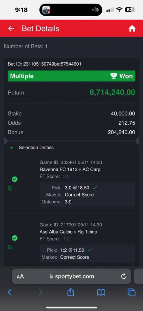 paul_anison's tweet photo. Wonderful winning from this Tipster thanks man @sure_odds02

Big Evs Selena Gomez DJ Carey Ratcliffe Portlaoise Allahu Akbar Cayenne Israel Drogs Ten Hag Ashling Murphy Lance Stroll Morata Porto 

#Isllivescore #EINino #BBUK          #familybusinessawards2023 #bandaNight https://t.co/87Flg7yWHD