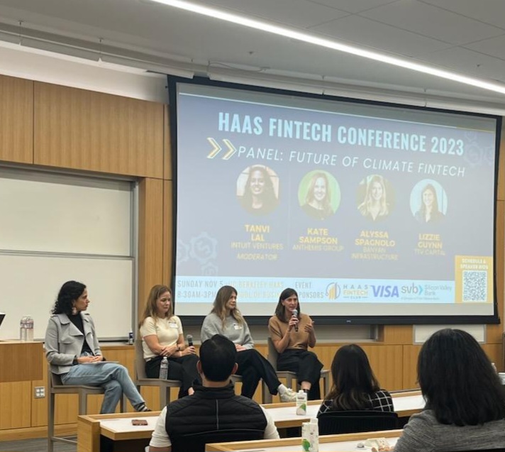 Tanvi Lal (@tlaltweets) on Twitter photo Loved being bank on campus <a href="/BerkeleyHaas/">Haas School of Business</a> for the Haas Fintech Conference! I moderated a session on Climate Fintech with an incredible all-woman panel <a href="/SpagnoloAlyssa/">Alyssa Spagnolo</a> (<a href="/banyan_infra/">Banyan</a>), Kate Sampson (<a href="/anthemis/">Anthemis</a>), & Lizzie Guynn (TTV Capital). Learnings below 👇🏽 Loved being bank on campus <a href="/BerkeleyHaas/">Haas School of Business</a> for the Haas Fintech Conference! I moderated a session on Climate Fintech with an incredible all-woman panel <a href="/SpagnoloAlyssa/">Alyssa Spagnolo</a> (<a href="/banyan_infra/">Banyan</a>), Kate Sampson (<a href="/anthemis/">Anthemis</a>), & Lizzie Guynn (TTV Capital). Learnings below 👇🏽