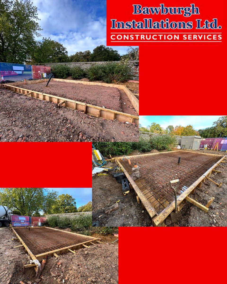 BILtd_'s tweet image. Felbrigg National Trust progressing with concrete raft slab being prepared and poured, along with timber delivery ready for our carpenters to start erecting the timber frame structure this week. 💪

#bawburghinstallations #nationaltrust #currentwork #norfolk #constructionuk