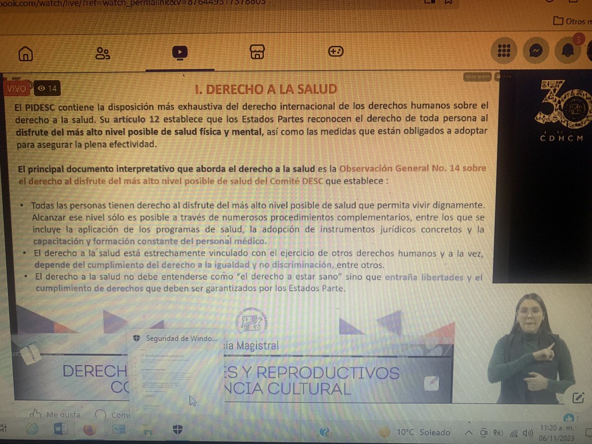CTMxlainfancia's tweet photo. Conferencia  de la CDHCM “Derechos sexuales y reproductivos con pertinencia” es derecho de las niñas, niños y adolescentes recibir información sexual según su edad y de acuerdo a sus características. @SriaSalud @CDHCMX @SEP_mx @derechoinfancia @monfalcon @IEsteinou @SIPINNA_MX https://t.co/qliJyc61QM