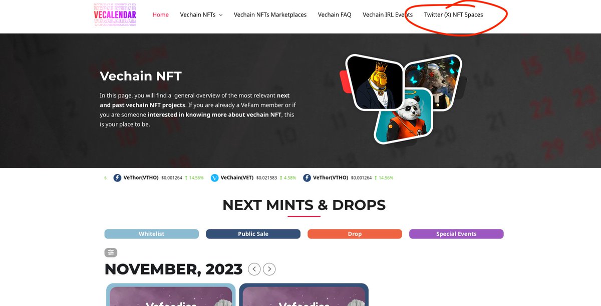 VeCalendar's tweet image. 🚀 Our NEW Twitter Spaces page is LIVE! 🚀

vecalendar.com/twitter-nft-sp… 🔗

HUGE shoutout to community stars @Paullyt5 &amp;amp; @chudnufski18 for being the first to list their Spaces!🔥

A big thanks for leading the way! 🙌👏 Let&apos;s keep the momentum going 🗓️🎙️

#NFTCommunity #TwitterSpaces