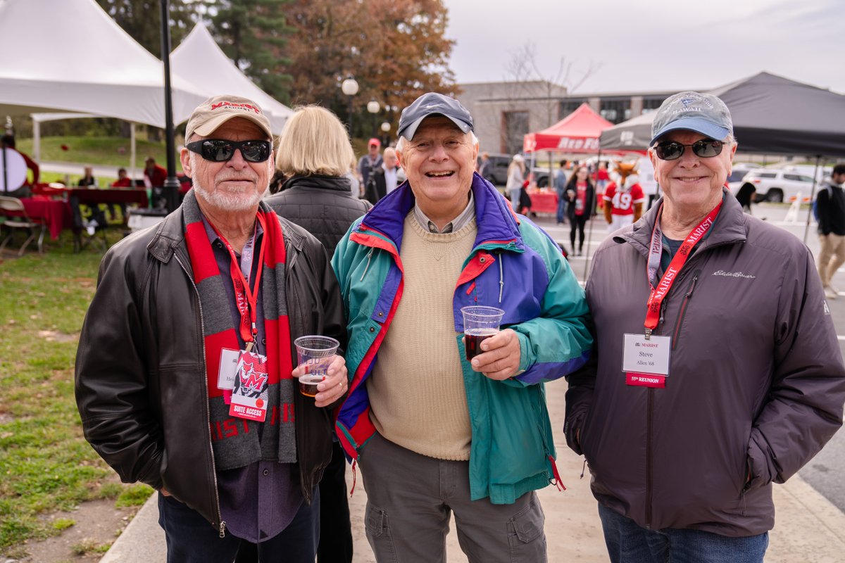 Marist's tweet photo. There's no place like home...❤️🦊Thanks to everyone who came out for Homecoming & Reunion Weekend! #RedFoxFamily https://t.co/eeO5pOrCQn