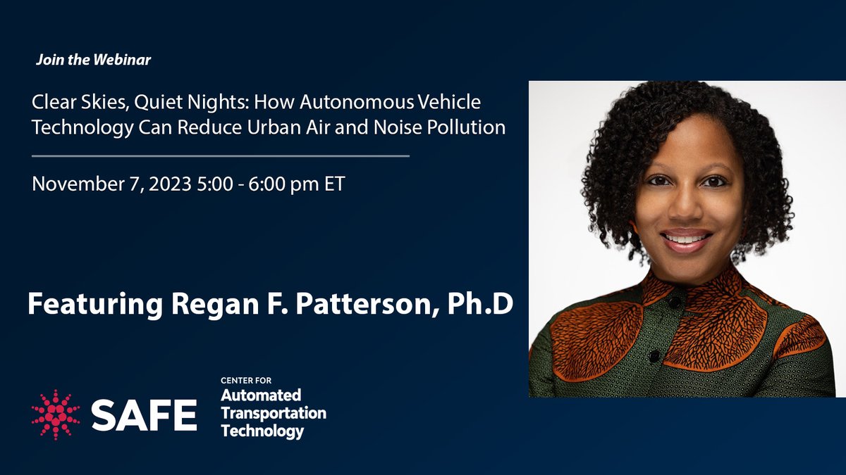 Regan F Patterson, PhD (@regan_felice) on Twitter photo Join me tmrw for SAFE's webinar on how electric, shared AVs can contribute to healthier, more equitable comm. I look forward to being in convo w/ <a href="/AllanteWhitmore/">Allanté V. Whitmore, PhD</a>, Dr Nadia Anderson of <a href="/SVLeadershipGrp/">SV Leadership Group</a>, & moderator <a href="/TaraAndringa/">Tara Andringa Dunfee</a>. You can register here: realpicturelive.zoom.us/webinar/regist… Join me tmrw for SAFE's webinar on how electric, shared AVs can contribute to healthier, more equitable comm. I look forward to being in convo w/ <a href="/AllanteWhitmore/">Allanté V. Whitmore, PhD</a>, Dr Nadia Anderson of <a href="/SVLeadershipGrp/">SV Leadership Group</a>, & moderator <a href="/TaraAndringa/">Tara Andringa Dunfee</a>. You can register here: realpicturelive.zoom.us/webinar/regist…