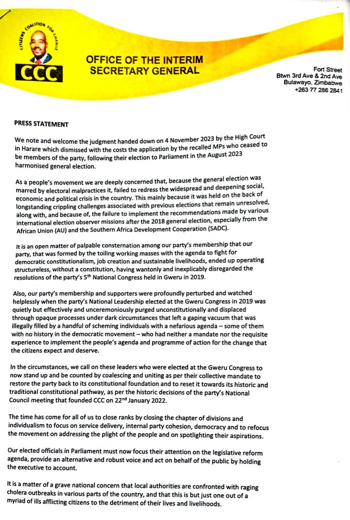 Laque_davis's tweet image. 1. There's no time-traveling in politics, particularly going back to a place where one was never there to begin with.

Students of history recall that Mwonzora attempted to establish a political base in the same fashion, even with a dubious court judgment.
He spectacularly failed