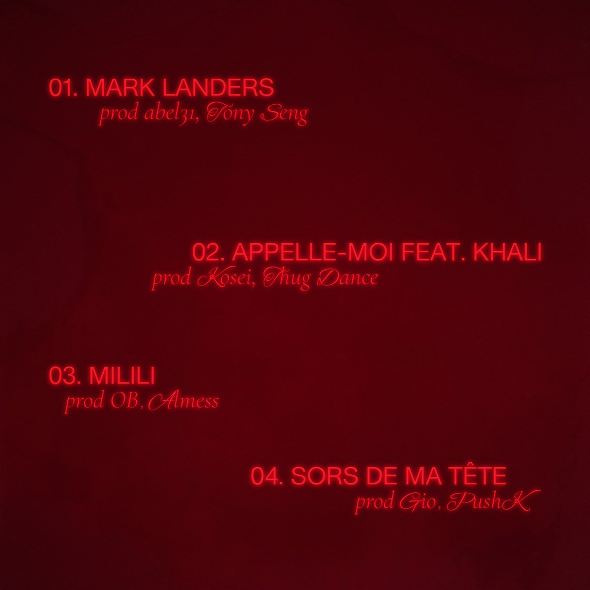 ROUGE RED ROSSO le 10/11
4 titres, merci <a href="/Khaligidilit/">khali</a> d’avoir honnoré l’invitation

🤝<a href="/abel31_v2/">abel31</a> @tonyseng__ <a href="/kose808/">Kosei</a> <a href="/thug_dance/">Thug Dance</a> <a href="/Tom_dcstr/">OB</a> <a href="/Almess13/">Almess</a> Gio &amp; <a href="/Pushkproduction/">Pushk.production</a> 
📸 <a href="/maroularusse/">Maroussia Ivanoff 🥀</a>